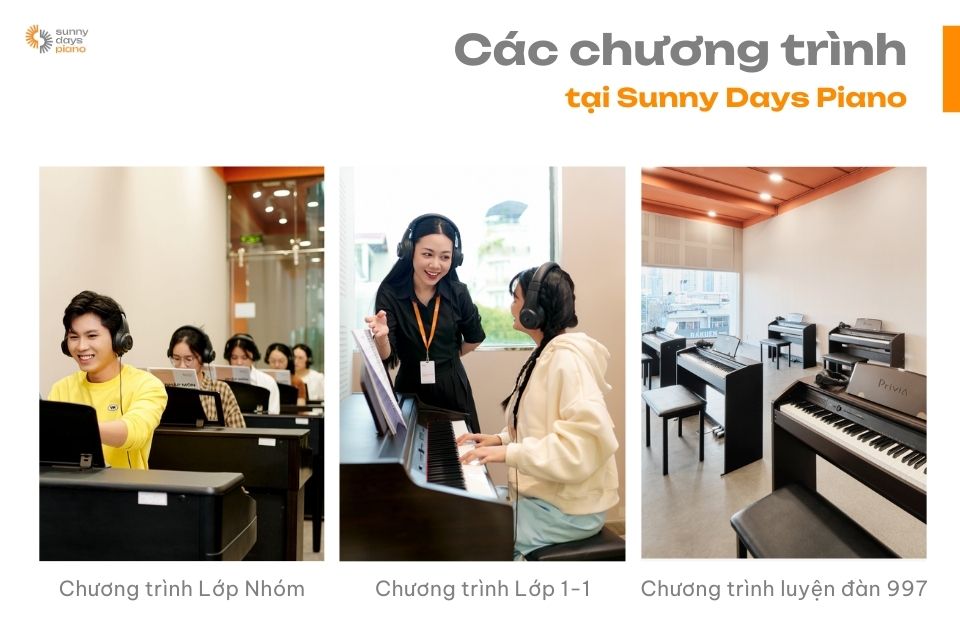 Các chương trình học piano hiệu quả tại Sunny Days Piano