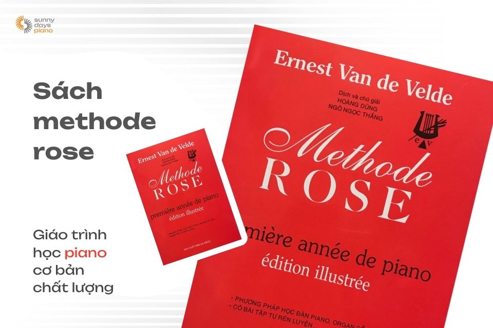 Học piano cơ bản bằng sách methode rose