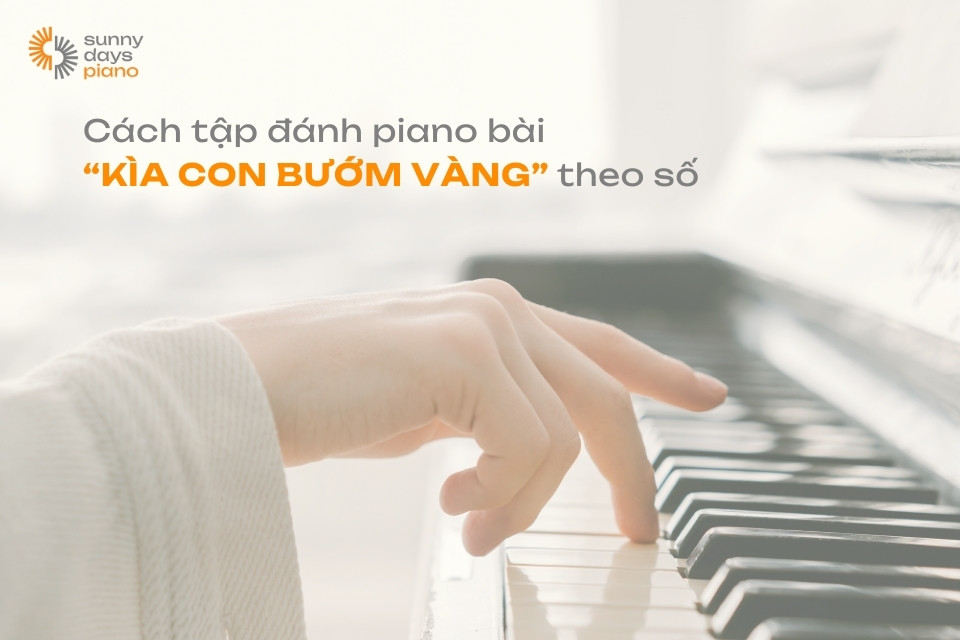 Tập đánh đàn Piano bài “Kìa con bướm vàng” theo số dễ hiểu nhất