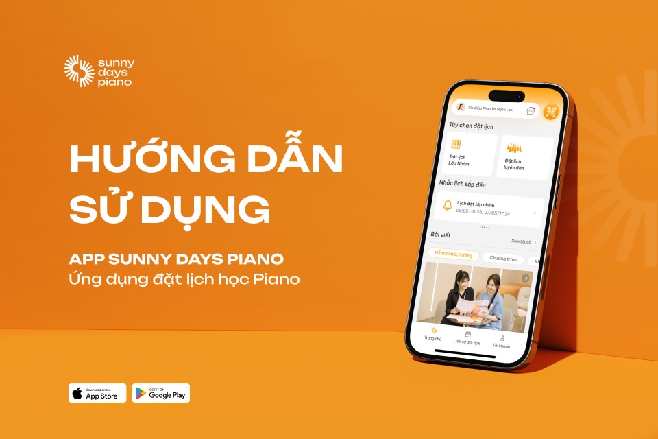 Hướng dẫn sử dụng app sunny days piano