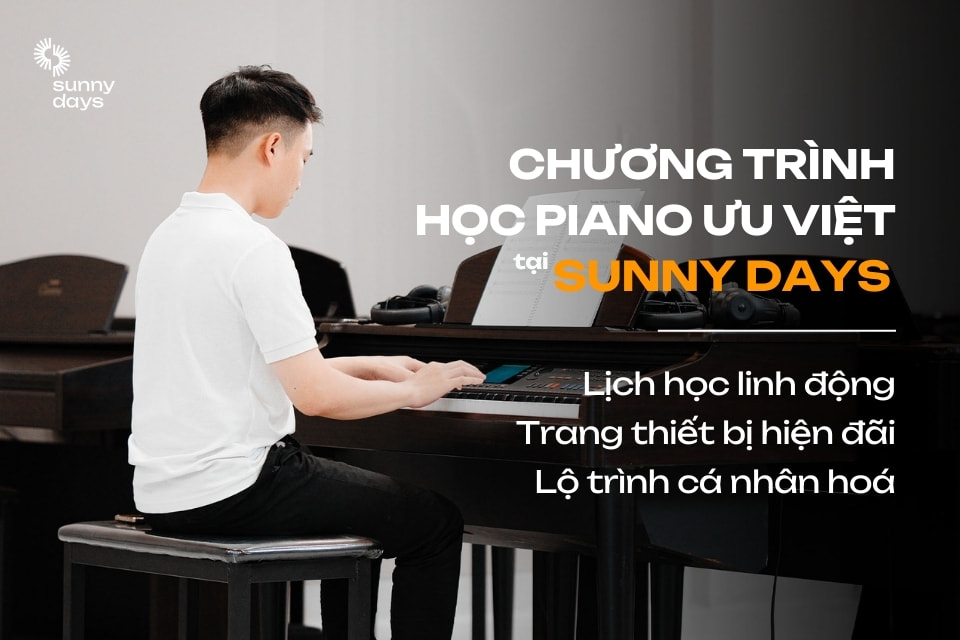 chương trình học piano ưu việt tại Sunny Days